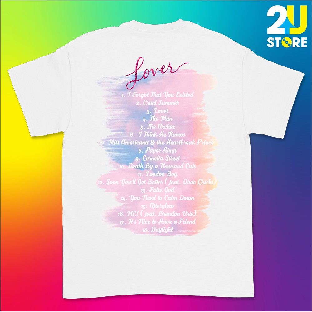 Áo phông Taylor Swift (Lover) 2 mặt