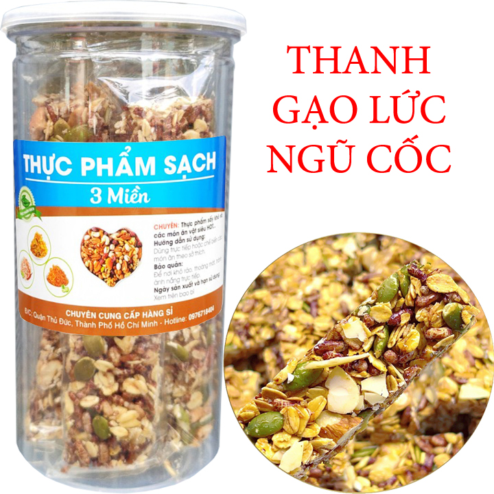 250g Thanh Cơm Gạo Lức Ngũ Cốc Siêu Hạt Hiệu TPS