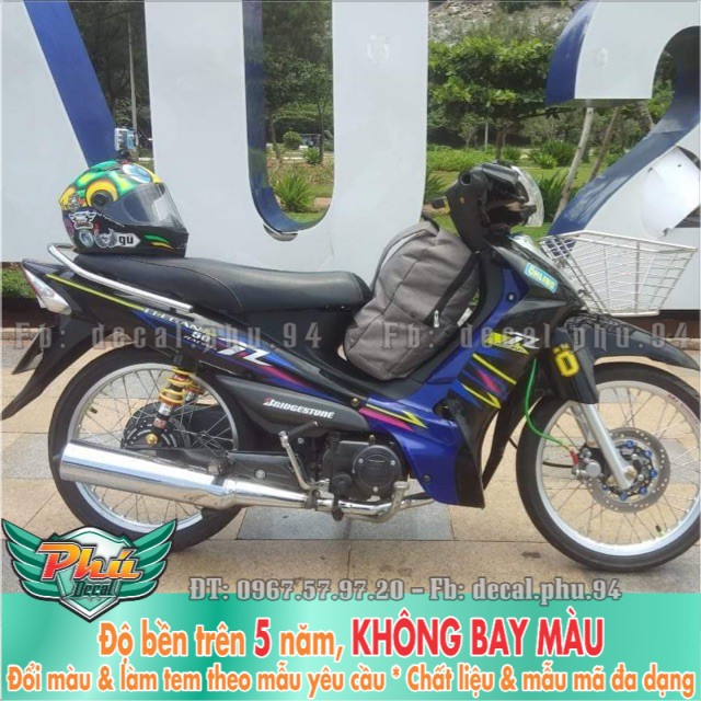 Tem rời Xe Elegant chỉ xanh đen -mã 3