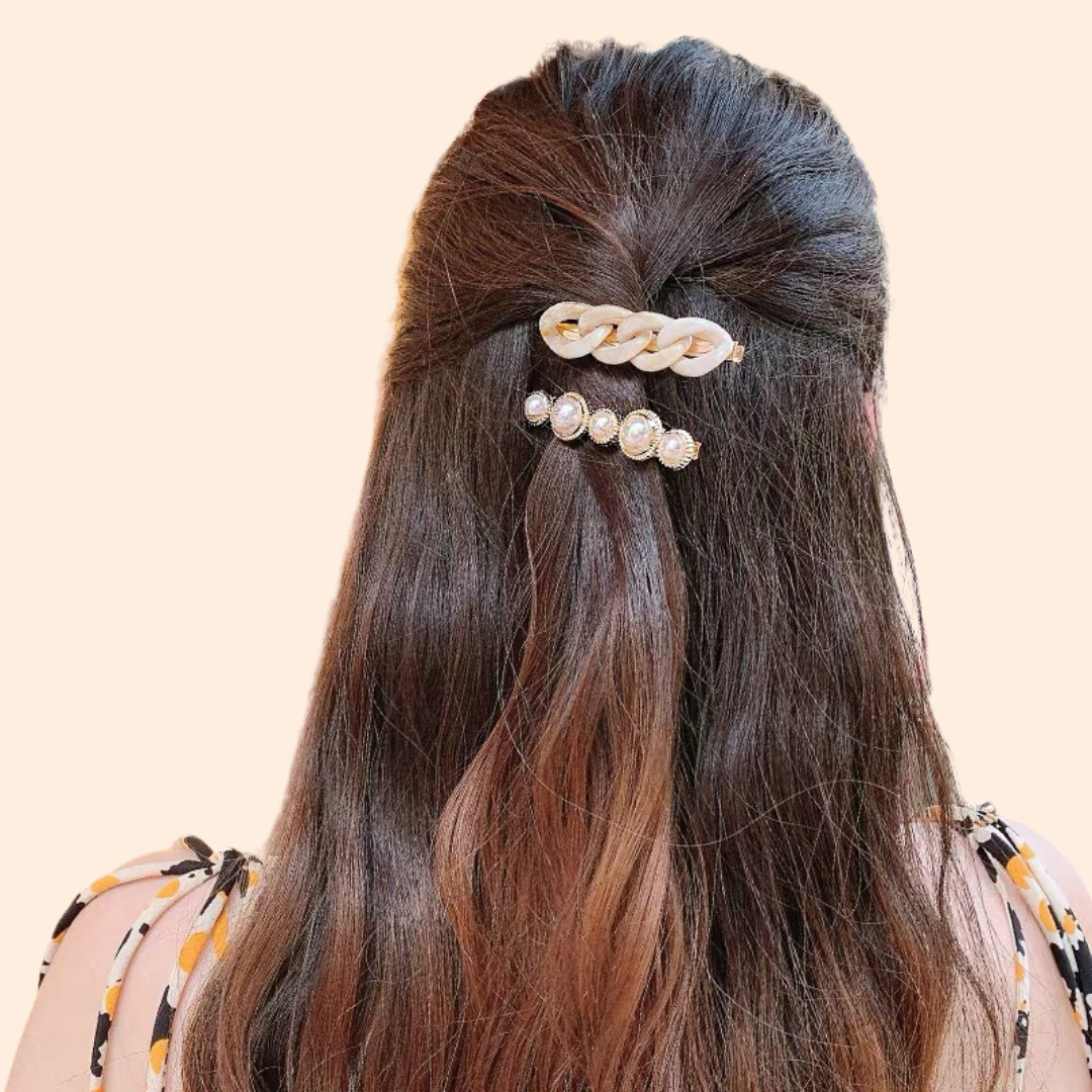Kẹp tóc vân đá Hàn Quốc