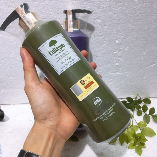 Bộ Dầu Gội + Xả Toco Collagen Kích Thích Mọc Tóc (2 Chai 785Ml) (Dầu Xả)