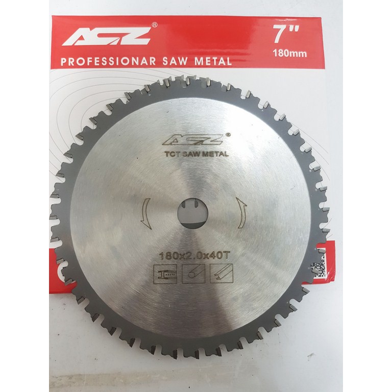 Lưỡi Cắt Sắt Hợp Kim 180Mm- Acz, lưỡi cắt sắt