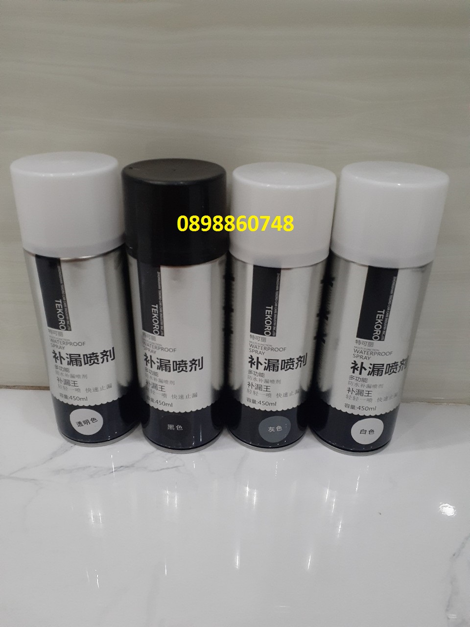Sơn Xịt Chống Thấm chính hãng TEKORO màu đen