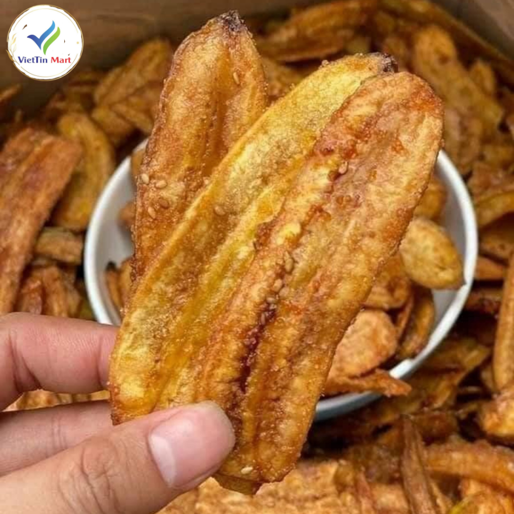 [HCM] CHUỐI SẤY MÈ GỪNG THƠM GIÒN 500G