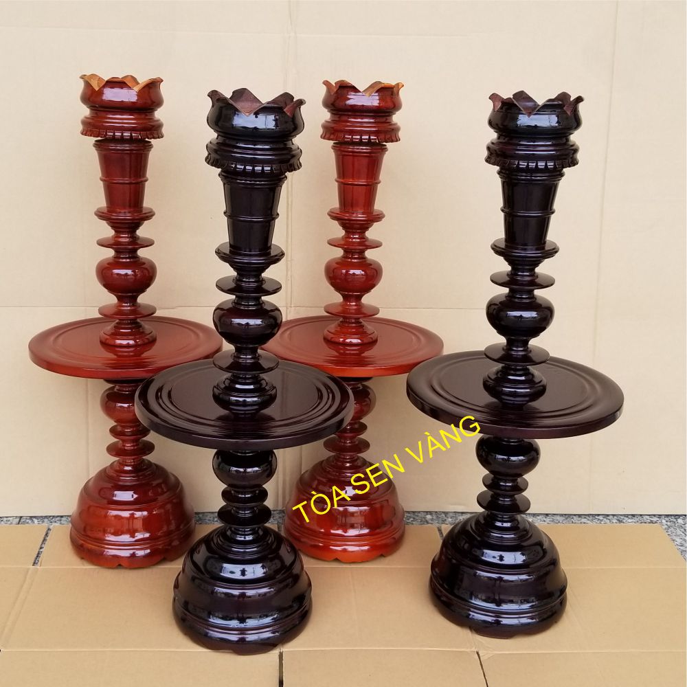 [HCM]Chân Đèn Gỗ - Chân Đèn Thờ Cao 70cm