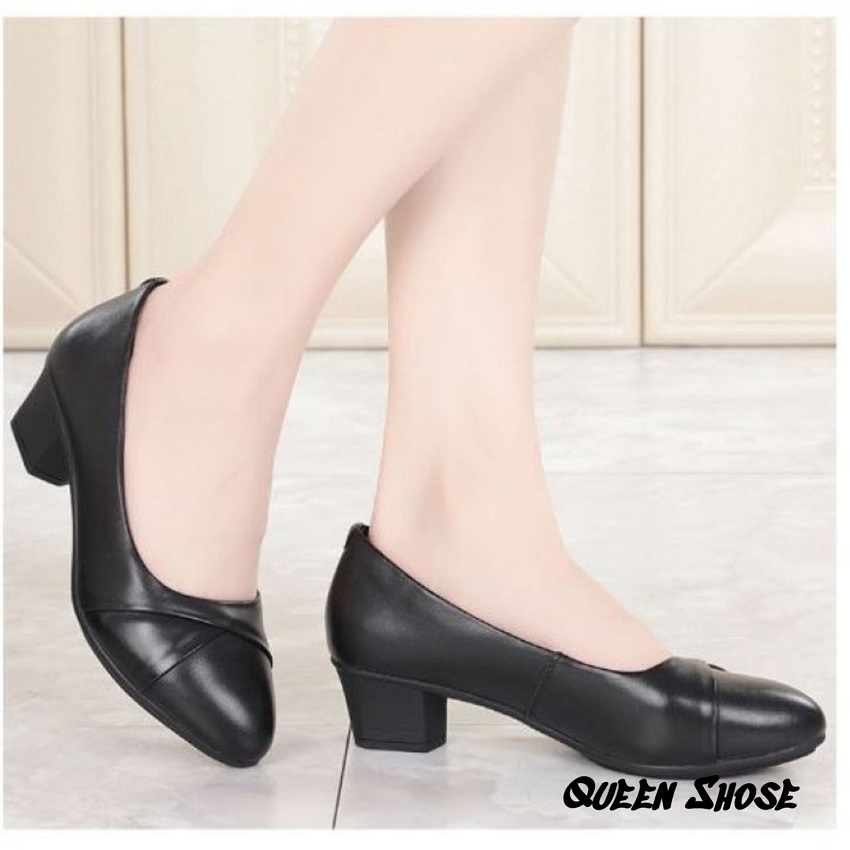 Giày búp bê nữ đế 3cm da lỳ cao cấp Hàng VNXK