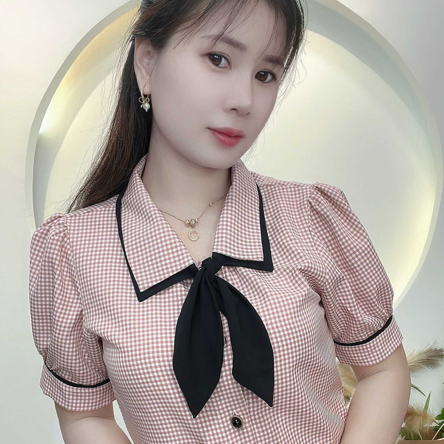 AN17 - ÁO CÔNG SỞ TAY NGẮN TRẺ TRUNG