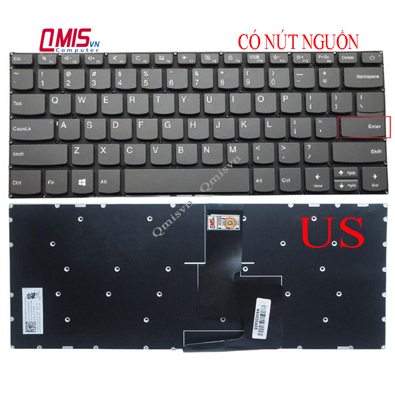 Bàn phím laptop Lenovo IdeaPad 320-14AST, 320-14ISK, 320-14IKB, 320S-14IKB, 330-14AST, 330-14IKB 330-14IKBR (CÓ NÚT NGUỒN)