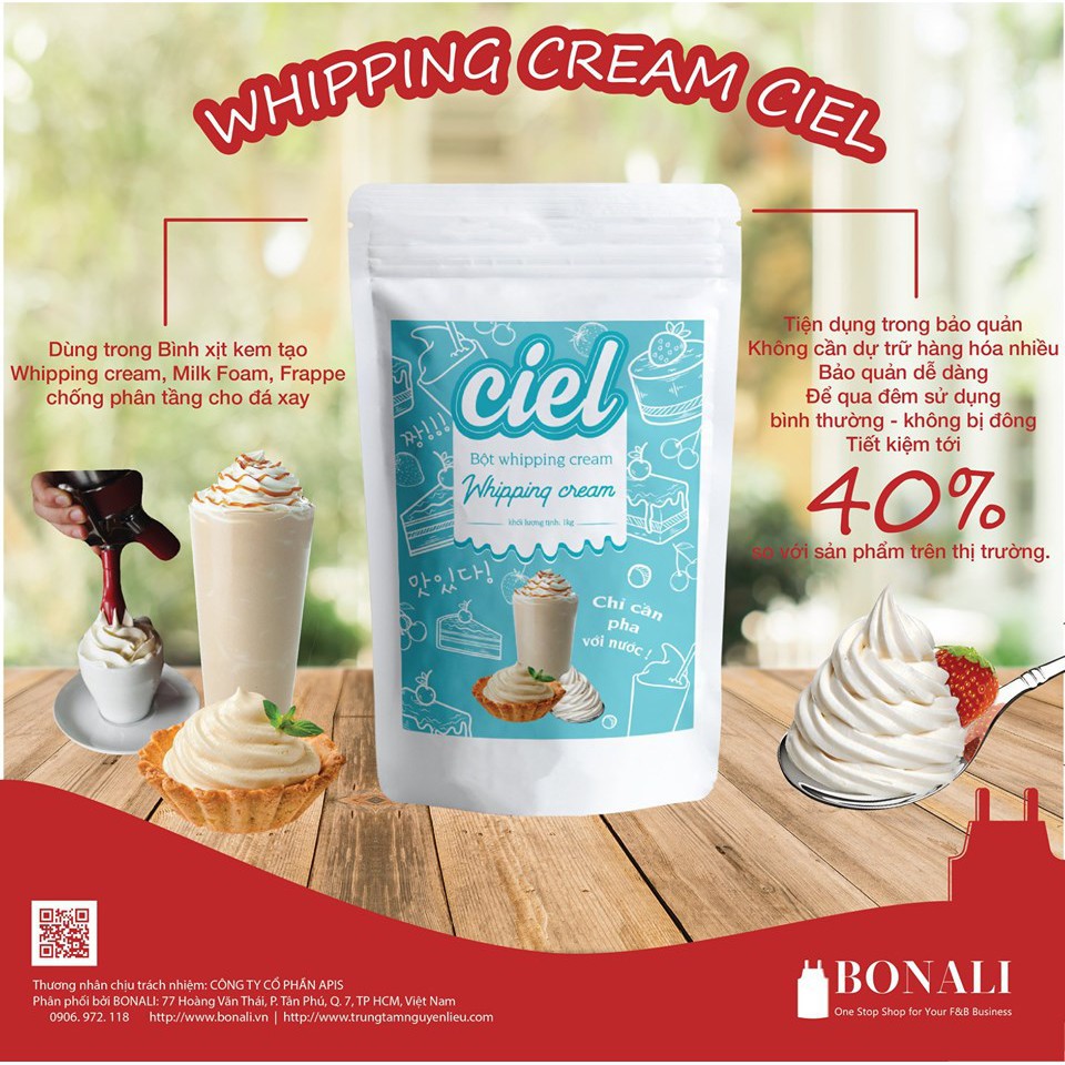 Bột Whipping Cream CIEL - 100g
