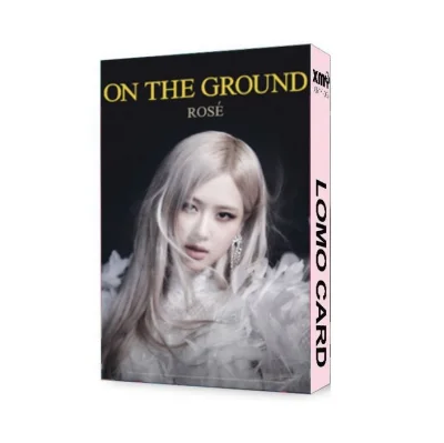 Set 30 ảnh thiệp Lomo Rose Black Pink MV On The Ground mẫu mới mã M2