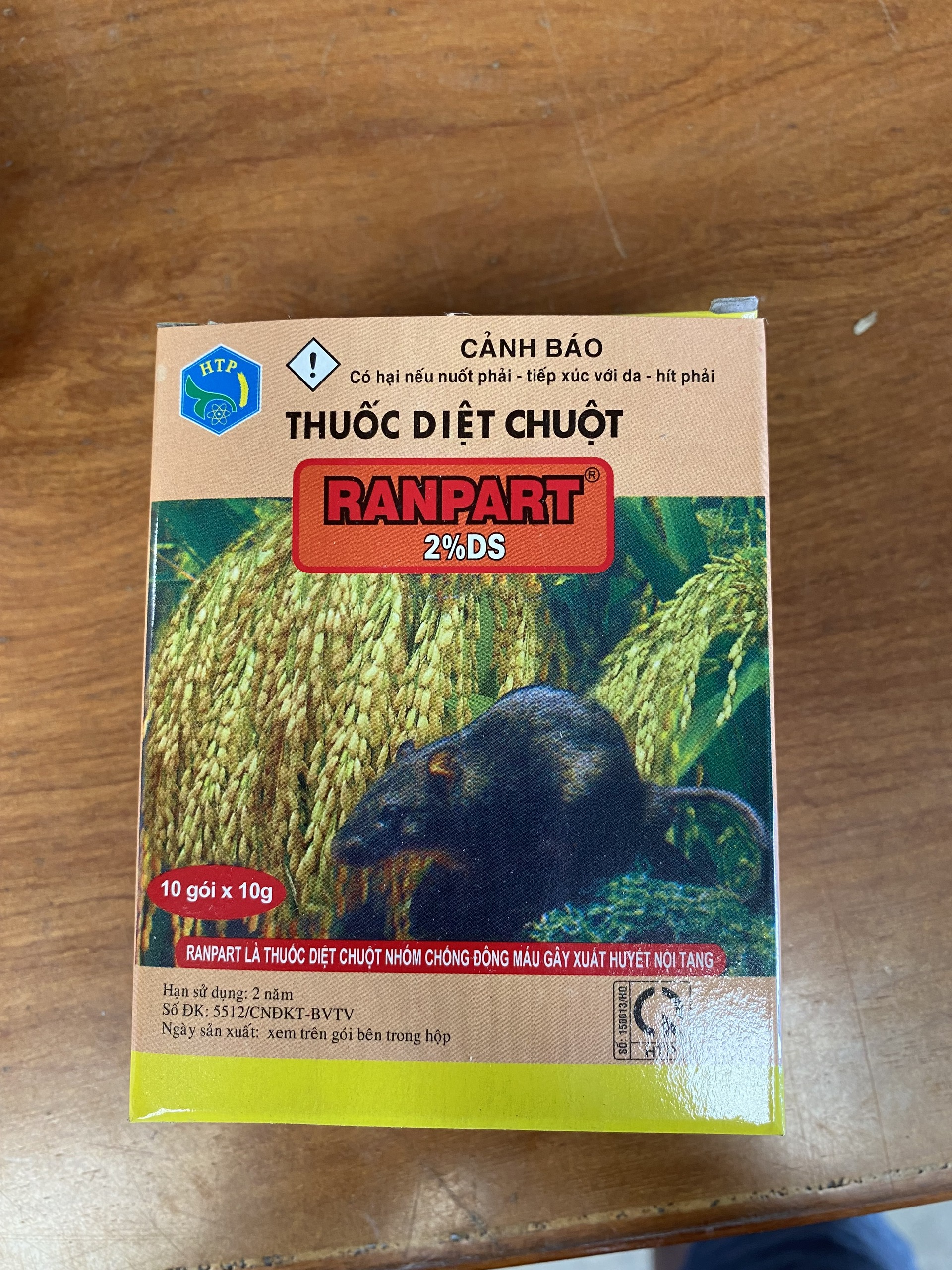 (Combo 2 hộp) THUỐC DIỆT CHUỘT Ranpart 2%DS