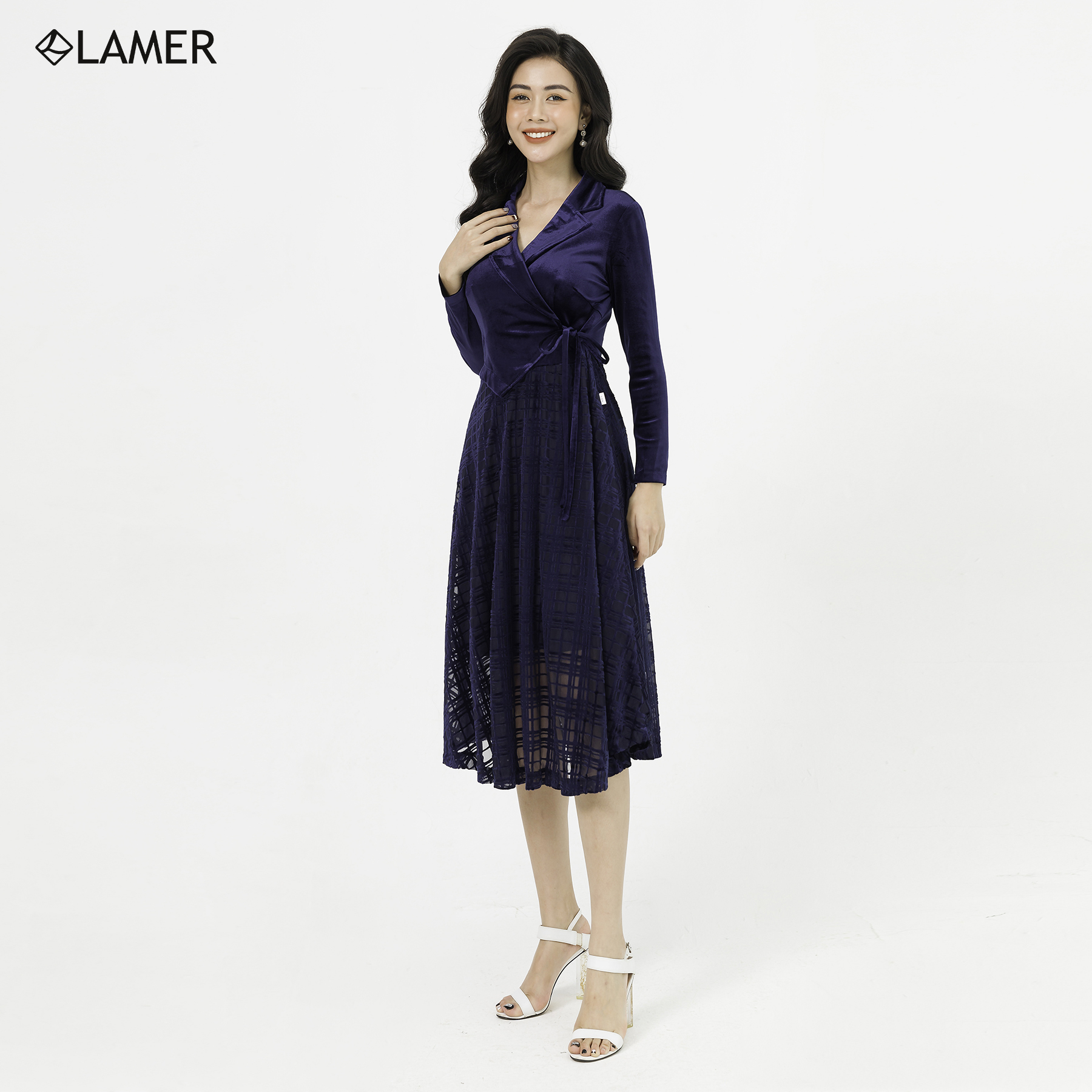 Đầm Dạ Hội Lamer Cổ 2 Ve S63L20Q046