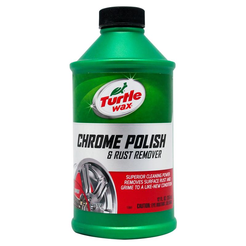 [TẨY RỈ SÉT BỀ MẶT CROM - VÀNH XE HƠI] TURTLE CHROME POLISH & RUST REMOVER 355ML