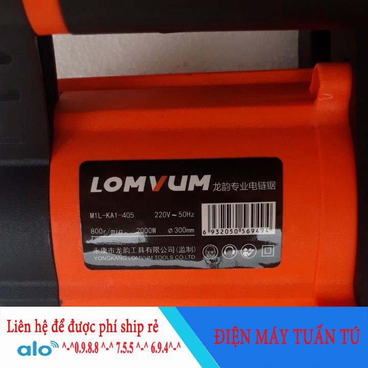 MÁY CƯA XÍCH ĐIỆN 220V LOMVUM