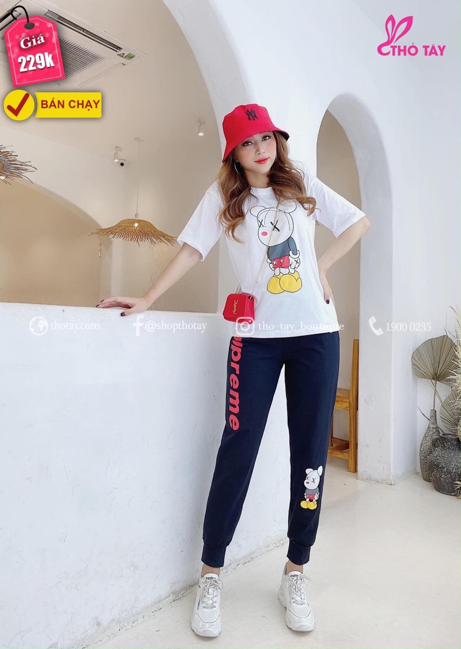 Sét đồ bộ in heo con cute TTSA0502