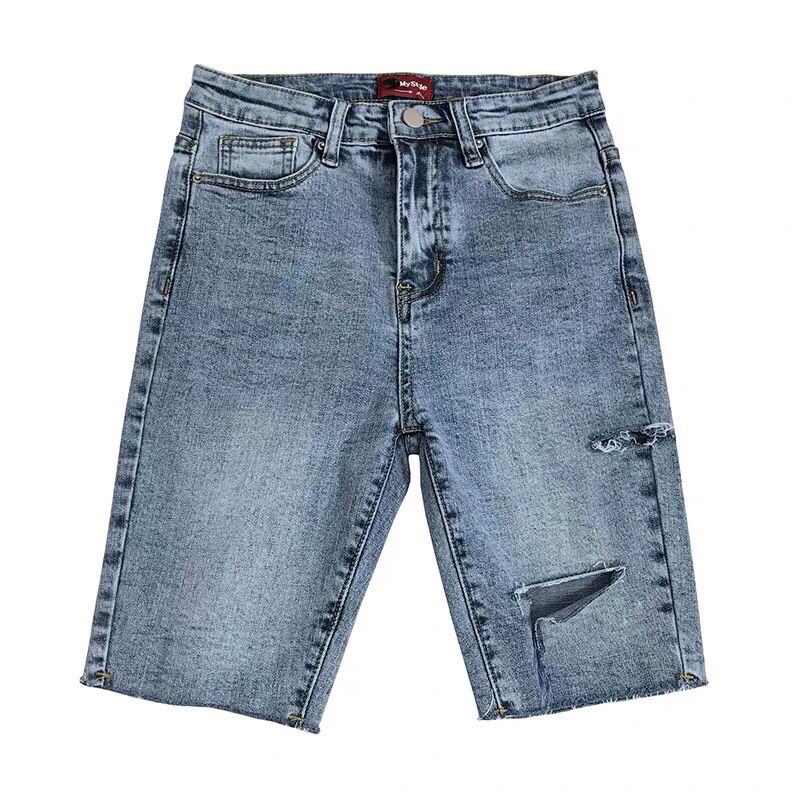 quần jean NGỐ CẮT 1 BÊN, 1 CẮT 1 XÉ 2184 DO-1-22