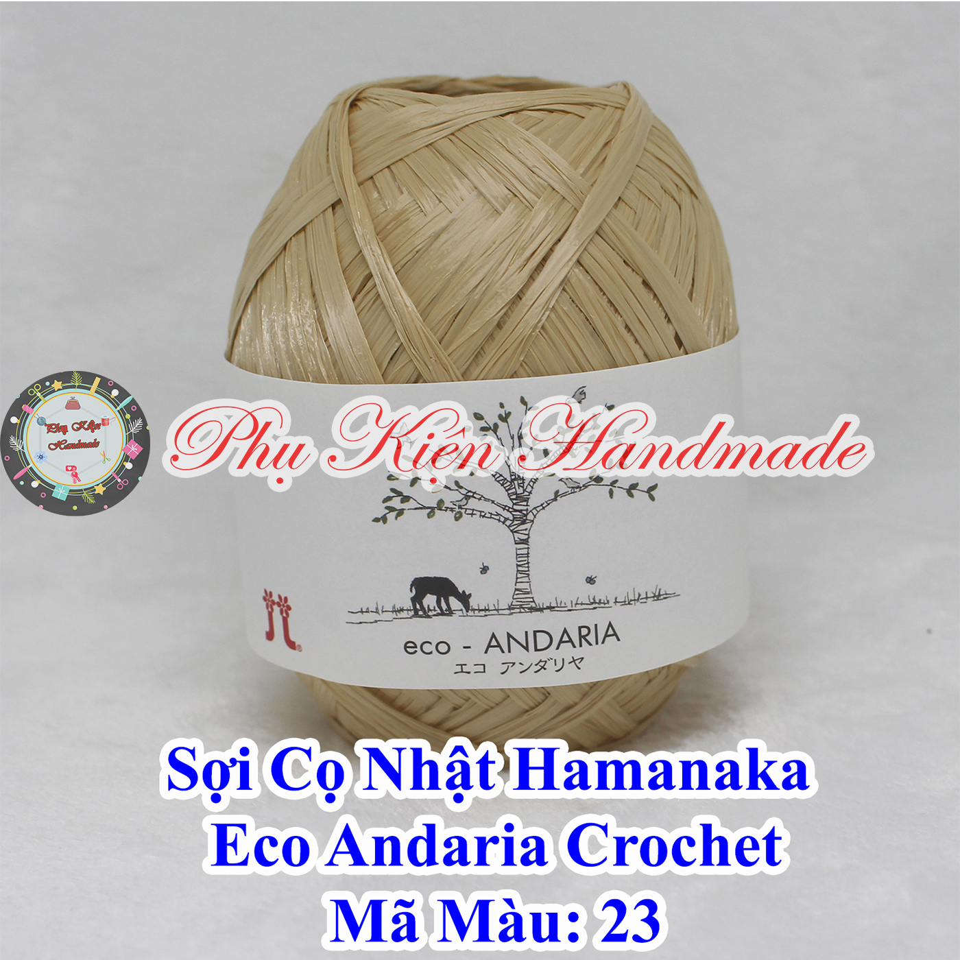 Sợi Cọ Nhật Hamanaka Eco Andaria Crochet