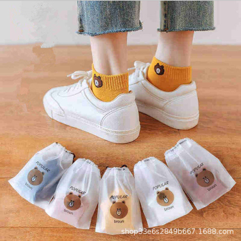 Combo 10 đôi tất gấu cổ ngắn siêu dễ thương