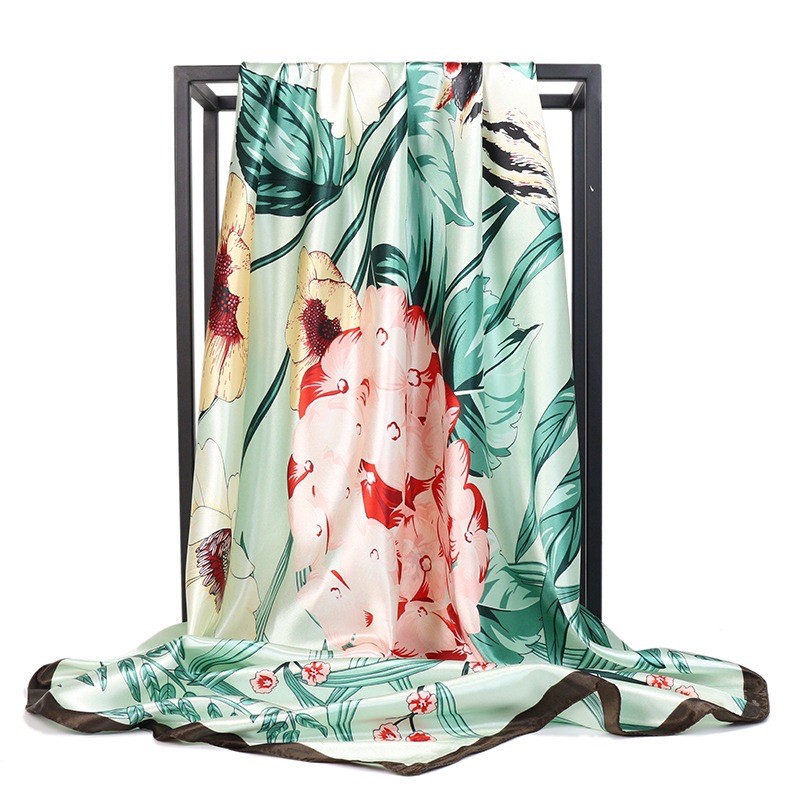 [HCM]KHĂN CHOÀNG CỔ LỤA VUÔNG SIZE 90x90CM ĐA NĂNG