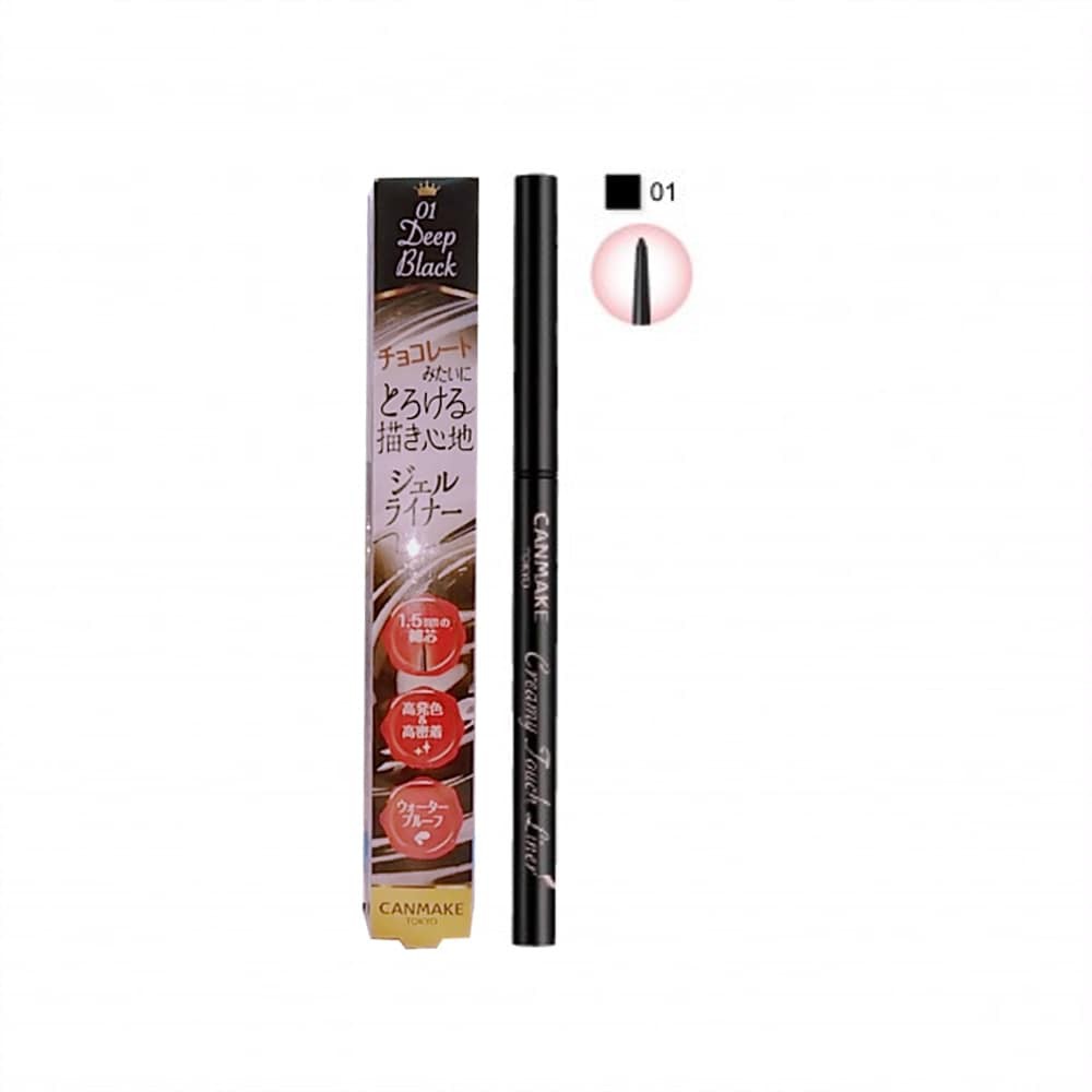 Kẻ Mắt Dạng Gel Canmake Creamy Touch Liner #01 Deep Black