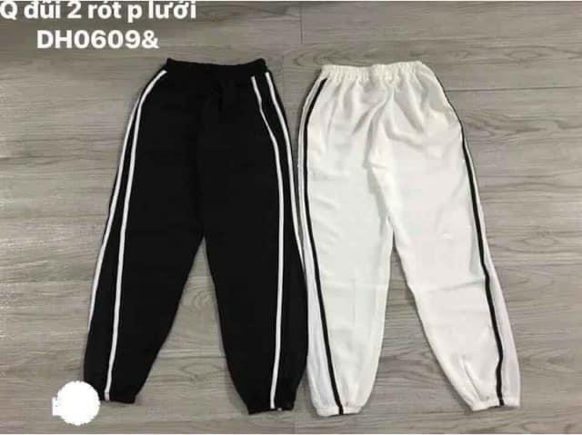 Quần jogger phối lưới