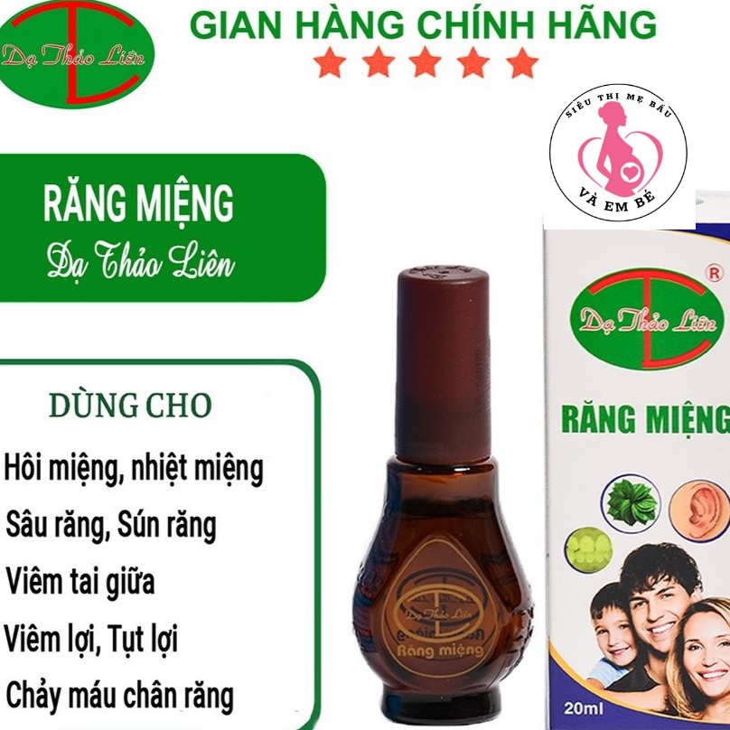 Tinh dầu răng miệng - dạ thảo liên hỗ trợ trị hôi miệng, sâu răng, viêm lợi 20ml
