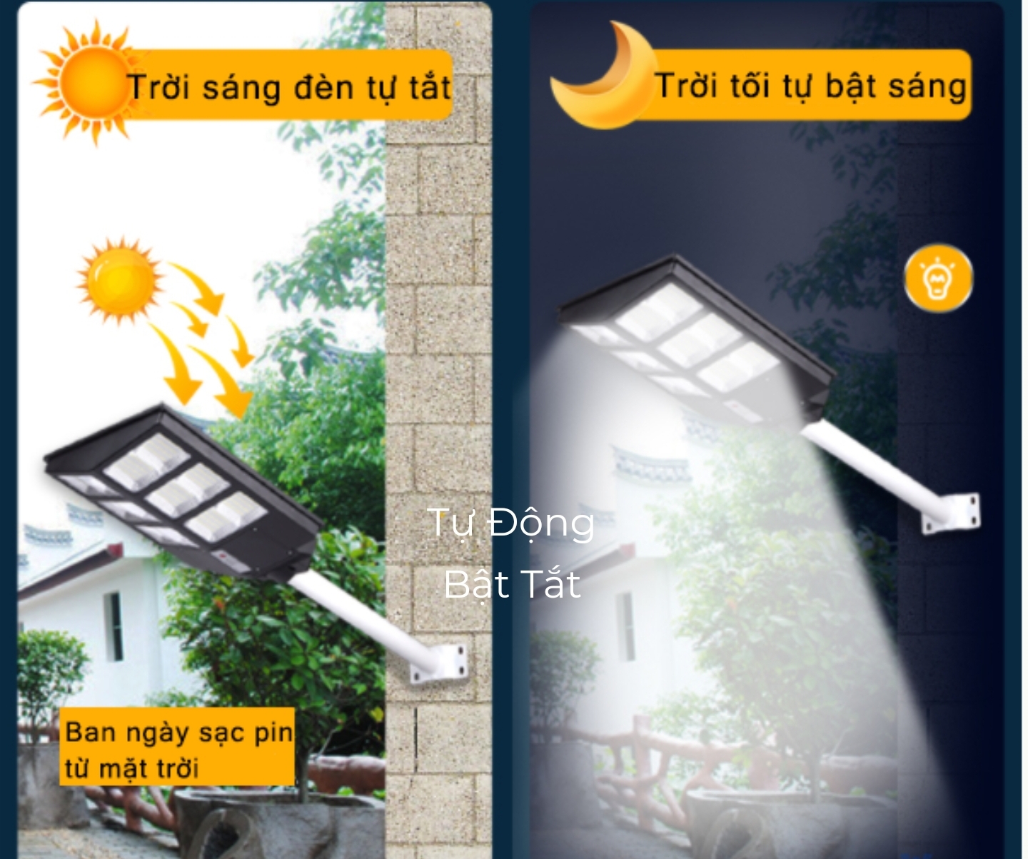 Đèn năng lượng 2 mặt 300W