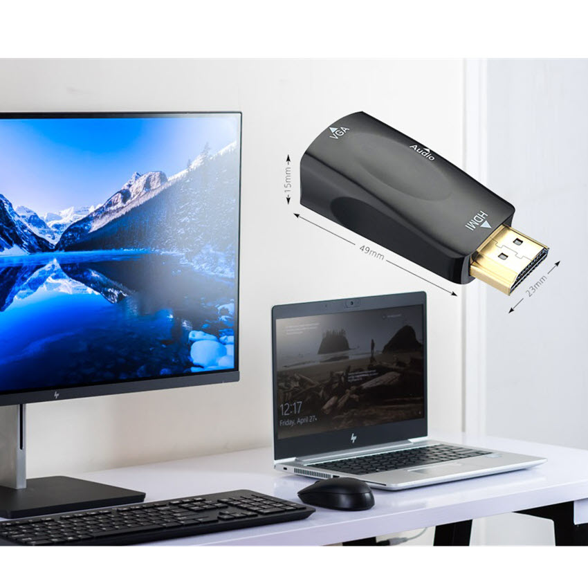 Đầu chuyển đổi tín hiệu từ HDMI sang VGA cao cấp