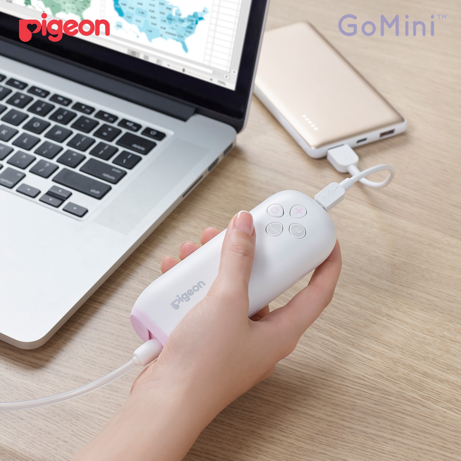 Máy hút sữa điện đôi GoMini Pigeon