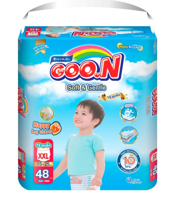 Tã quần goon soft and gentle size m58/l52/xl50/xxl48 miếng