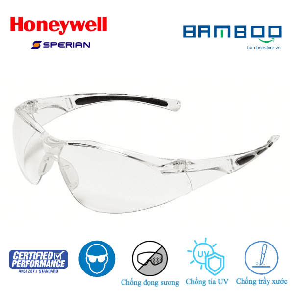 Giá bán Honeywell A800 Kính bảo hộ chống đọng sương, chống trầy xước, ôm sát mặt ngăn 99,99% tia UV- Màu trắng