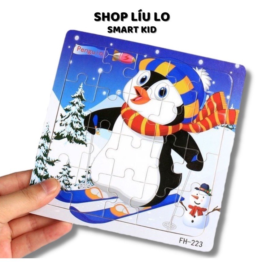 Miếng ghép hình gỗ 9 16 20 miếng ghép
