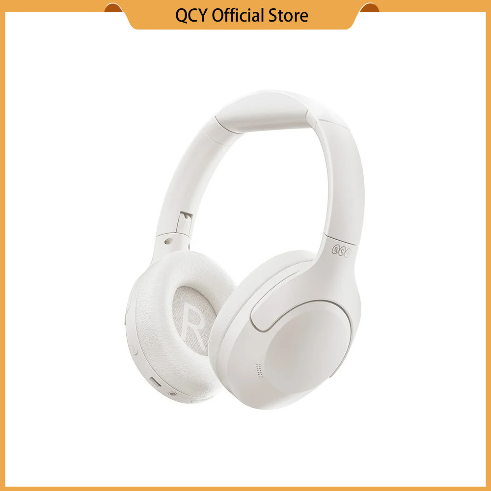 QCY H3 Lite ANC Wireless Headphones Bluetooth 5.3 Active Noise Cancelling Over Ear Headset 40mm Driver HiFi Sound Earphones
