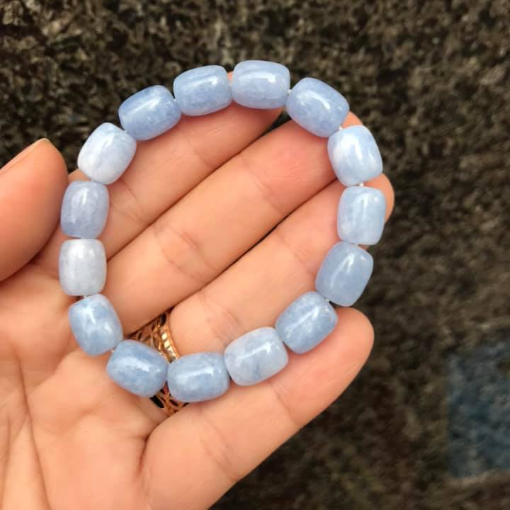 [HCM]VÒNG TAY LU THỐNG ĐÁ AQUAMARINE