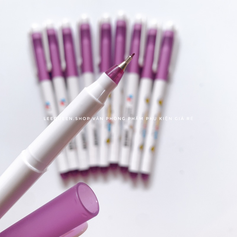 Hộp 10 Cây Bút Lông Kim Bee Bee Fl-04(Mực Tím)
