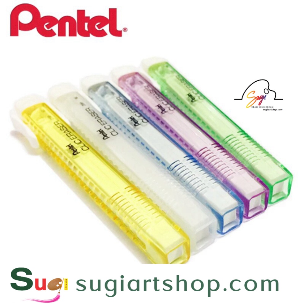 Bút gôm Pentel, Ruột gôm tẩy PENTEL đầu vuông [ Sugi Art Shop ]