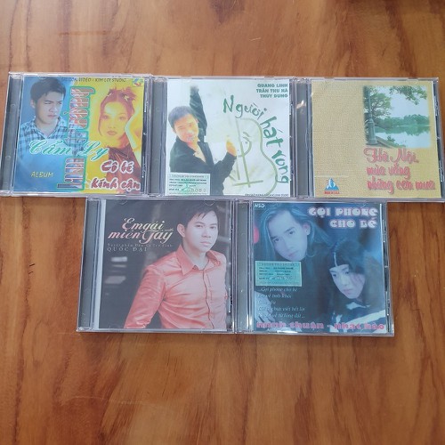 Bộ 5 đĩa cd ca sĩ việt nam nổi tiếng thập niên 90 - bộ 4