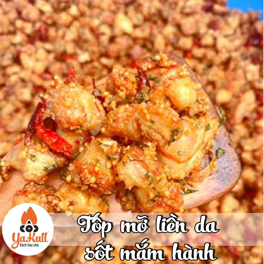 Tóp Mỡ Liền Da Sốt Mắm Hành | SIÊU GIÒN |