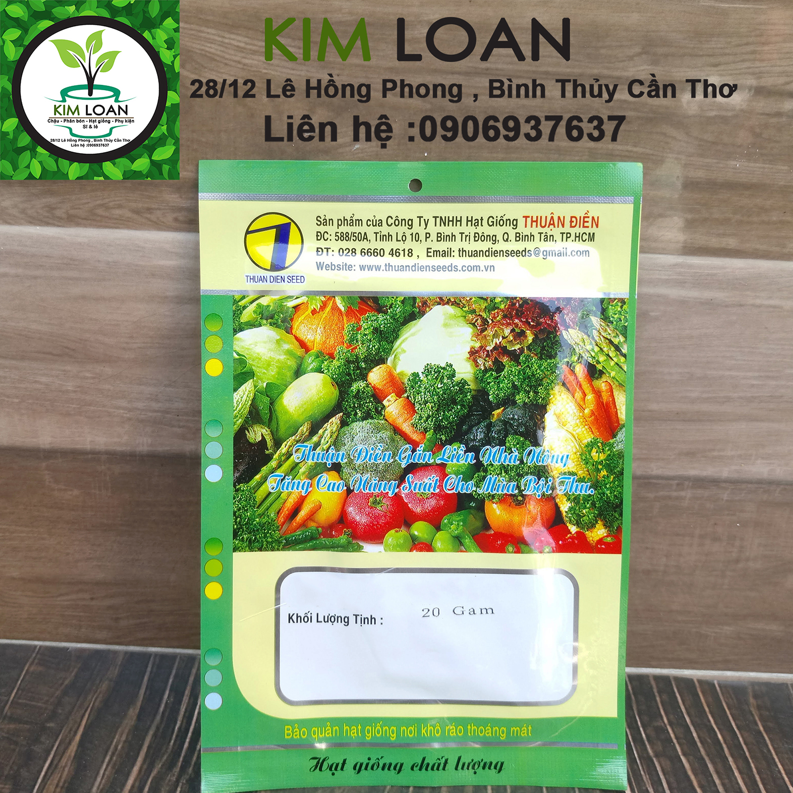 Hạt giống rau mầm đỏ Thuận Điền gói 20g