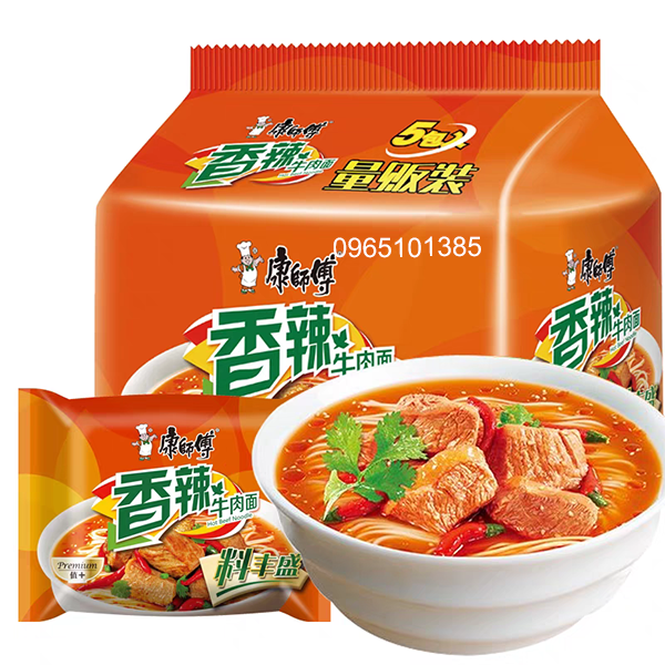 Mỳ Ăn Liền Khang Sư Phụ Vị Bò Hầm Cay
