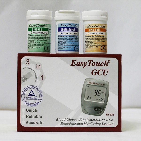 Que thử Acid Uric (Gout) cho máy đo Rossmax Easy Touch GCU ET322 (25 que)