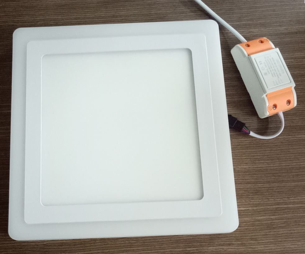 Đèn led ốp trần viền màu 12+6W