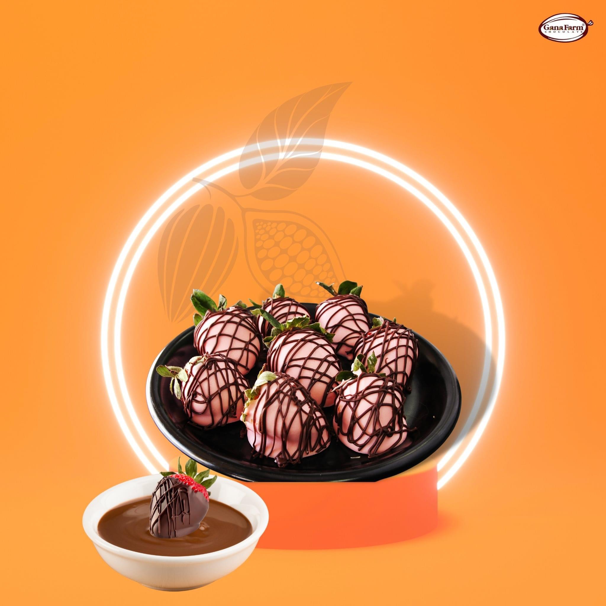 Socola chip trắng trang trí bánh kem.