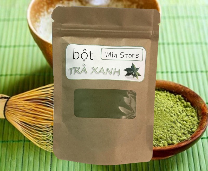 100g bột trà xanh Thái Nguyên - Nguyên chất 100% - Sạch