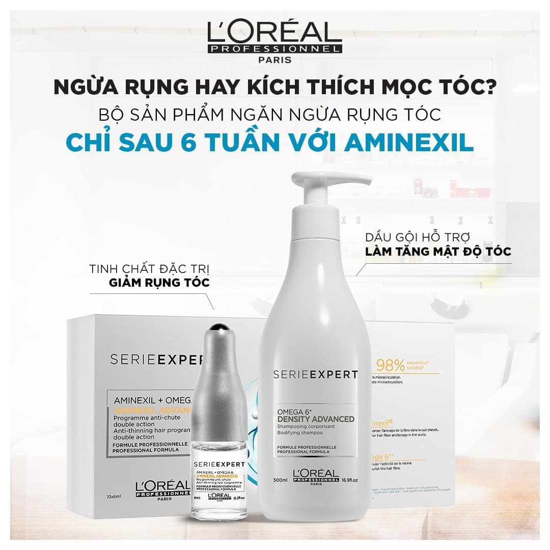 Tinh chất ngăn rụng tóc L'Oréal AMINEXIL + OMEGA 6 10 x 6ml
