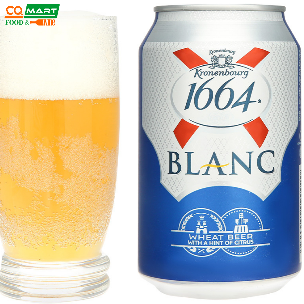 [GIAO NHANH 2H] Bia 1664 Kronenbourg Blanc 5% – Lon 330ml