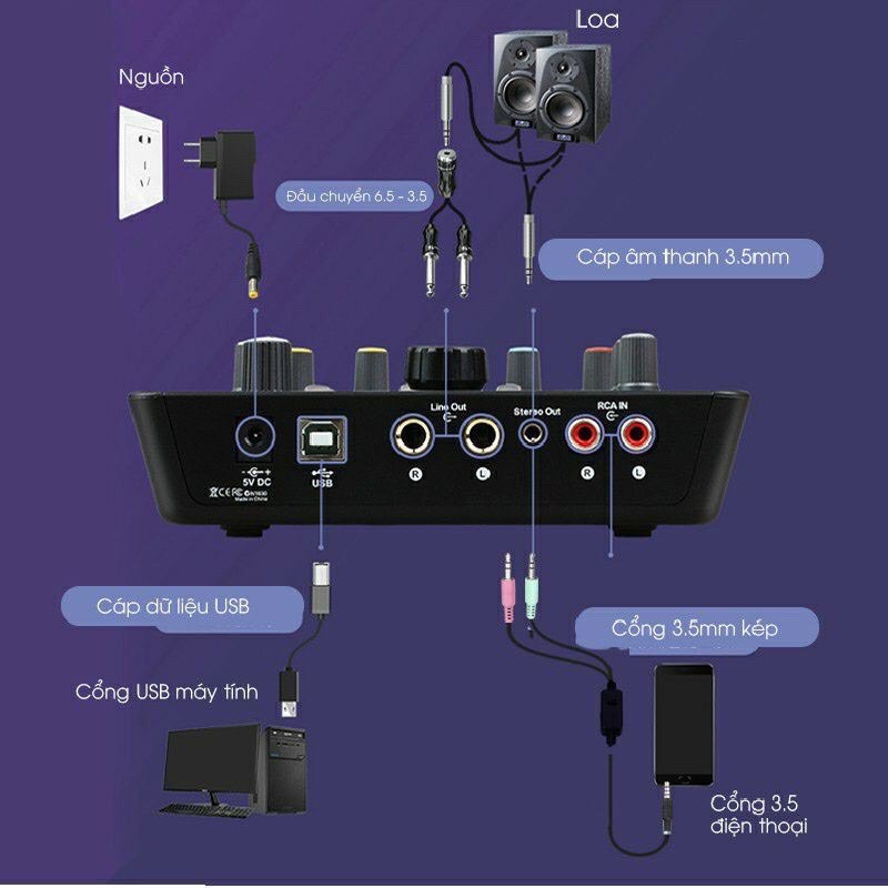 Bộ sound card thu âm cao cấp icon upod pro kèm phụ kiện đầy đủ bảo hành 12 tháng (image 2)