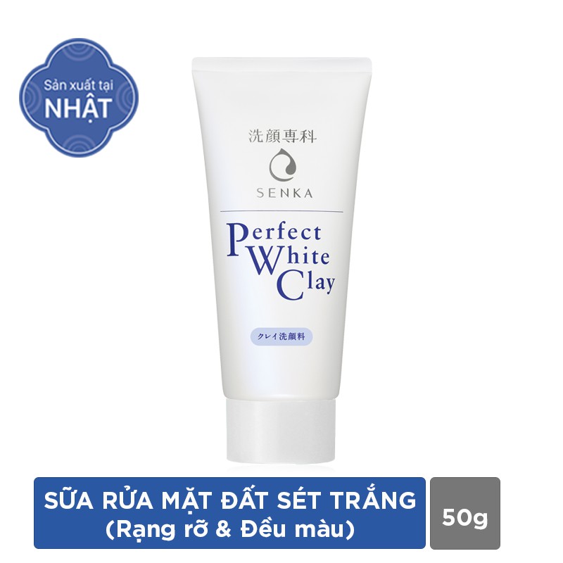 (Hàng khuyến mãi) Sữa Rửa Mặt Tạo Bọt Senka Màu Trắng 50g