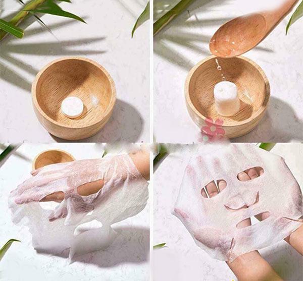 Mặt nạ giấy nén khô Miniso Nhật Bản 100 viên