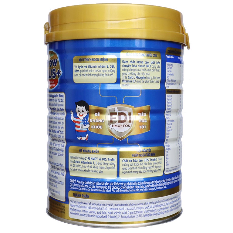Sữa Grow Plus Xanh Nutifood Lon 900g